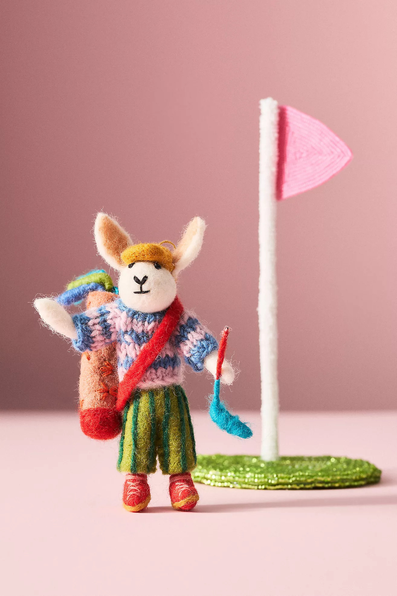 Sporty Bunny Felt Ornament | Anthropologie (US)