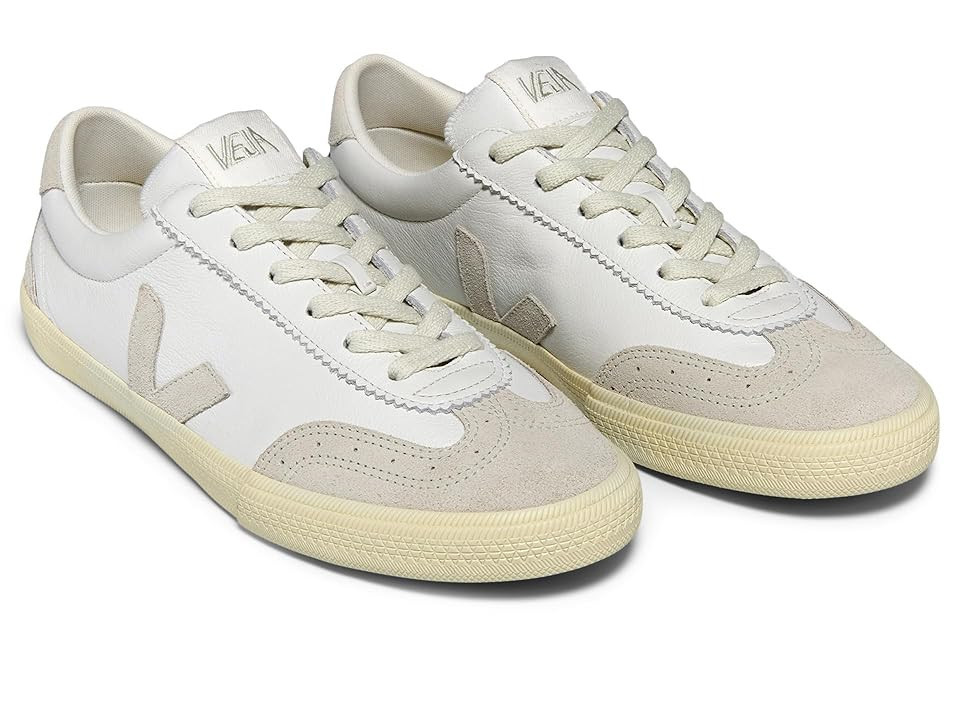 VEJA Volley Women's Shoes White/Natural : EU 40 (US Women's 9) M, Leather/Suede/Textile | Zappos
