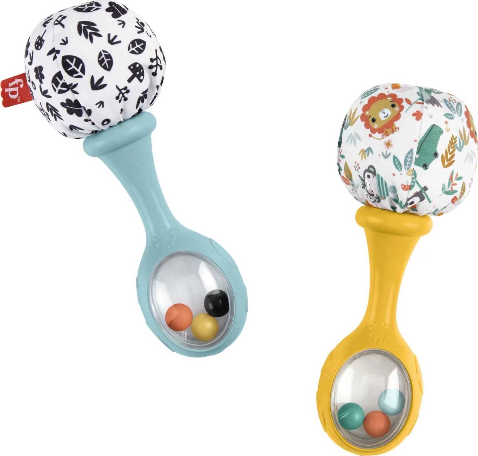 Fisher-Price Baby Rattle ‘n Rock Maracas Toys, Set of 2 for Infants 3+ Months, High Contrast | Walmart (US)