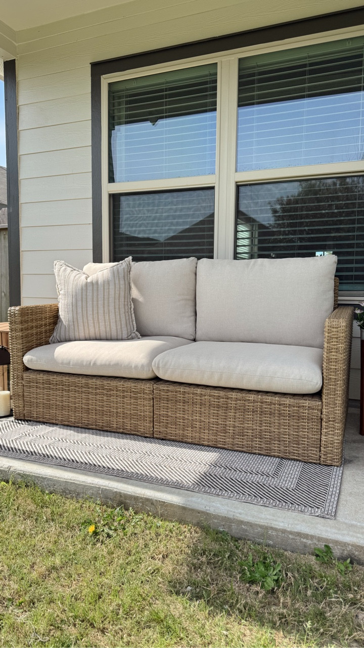 #ad just because your patio is small doesn’t mean it can’t feel cozy! 🌱

I refreshed our little outdoor space with a few pieces from @safavieh 🤍
 their designs are timeless and durable, making them perfect for creating a cozy outdoor space that still holds up beautifully outside. ✨

Now we have the perfect spot to enjoy our morning coffee or wind down in the evening. 🤍



#SpringRefresh #PatioSeason #OutdoorLiving #PatioRefresh

#LTKSeasonal #LTKHome #LTKSaleAlert