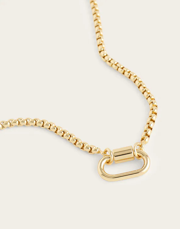 Carabiner Box Chain Necklace | Madewell