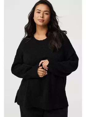 Boucle Crew Tunic Sweater | Torrid (US & Canada)