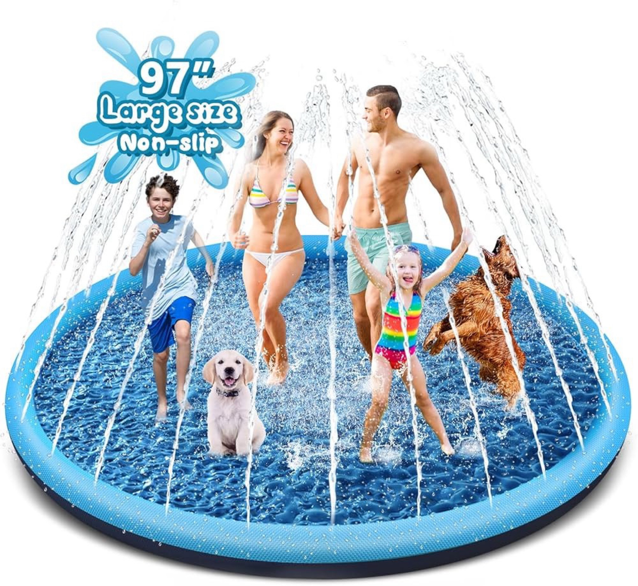 $28 for a 97 inch splash pad, now on Amazon prime day!! Our kids absolutely looooove their splash pad! Great for summer days outside 

#LTKSwim #LTKFamily #LTKKids