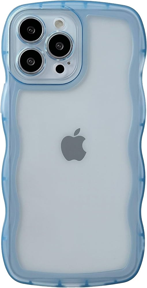 Caseative for iPhone 13 Pro Max Case,Solid Color Curly Wave Frame Clear Soft Compatible with iPho... | Amazon (US)