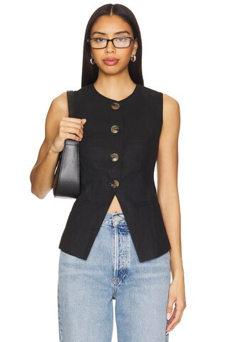 HEARTLOOM Emerson Vest in Black from Revolve.com | Revolve Clothing (Global)