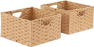 Seville Classics Premium Handwoven Portable Laundry Bin Basket with Carrying Handles, Household S... | Amazon (US)