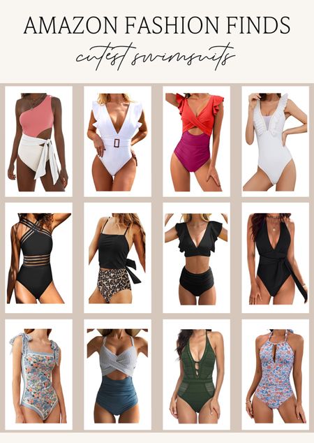 Cute, affordable and flattering Amazon swimsuits! All of the cutest Amazon swimsuits for summer! 

#amazonfashion #amazonswim #flatteringswimsuit 

#LTKswim #LTKunder100 #LTKSeasonal