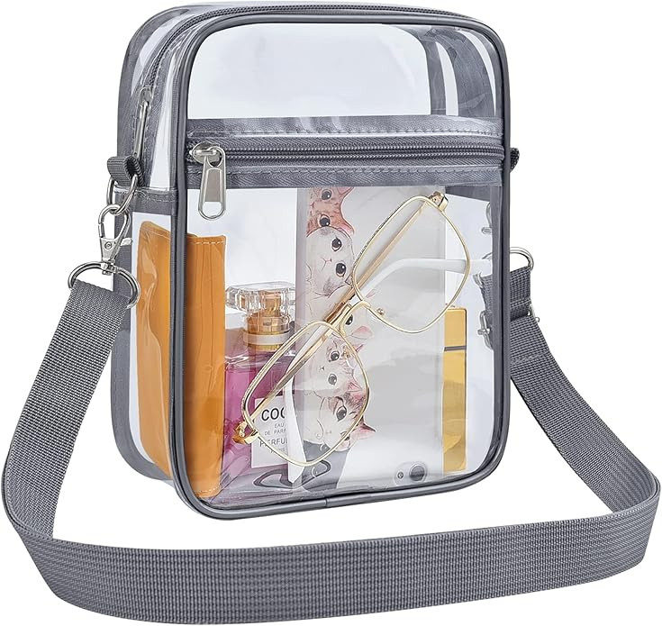 Clear Bag Stadium Approved 12x6x12 Clear Purse for Women Stadium Clear Crossbody Bag for Concert ... | Amazon (US)