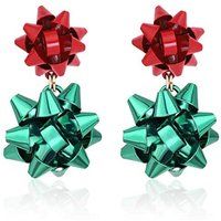 Christmas Bow Earrings | Etsy (US)
