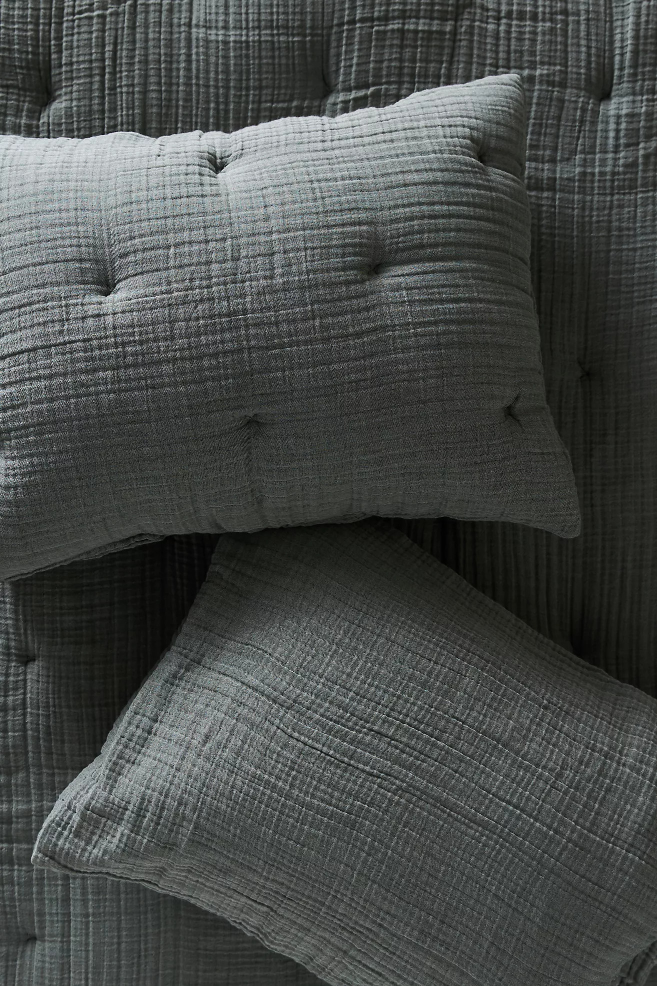 Elysian Cross-Dyed Gauze Shams, Set of 2 | Anthropologie (US)