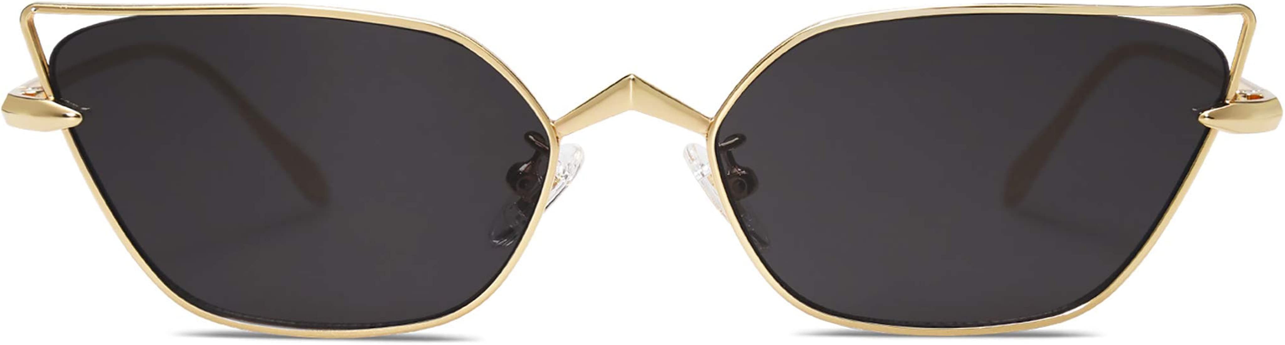 SOJOS Small Cateye Sunglasses Fashion Narrow Fun Designer Sun Glasses SJ1127 | Amazon (US)