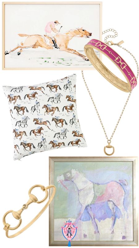 Derby theme - Canvas Jewelry - Artwork - Pillow - Bracelets - Necklace - Home decor - Equestrian - Kentucky Derby

#LTKstyletip #LTKhome #LTKFind