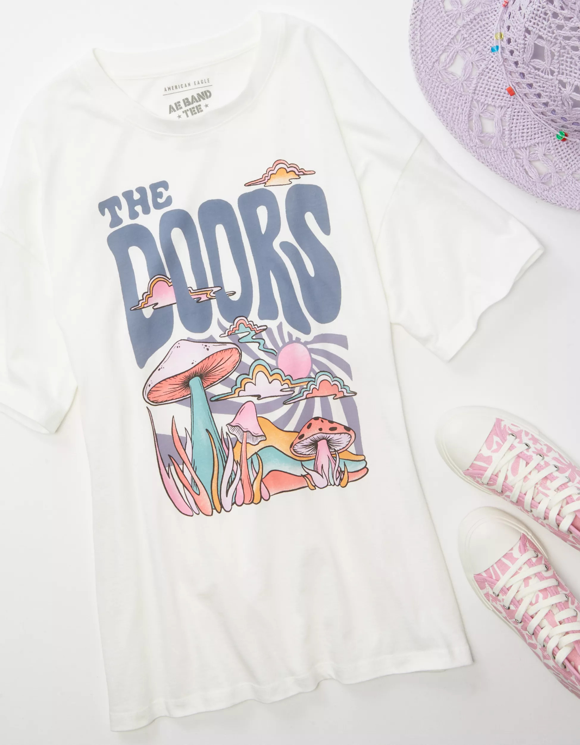 AE Oversized The Doors Graphic Tee | American Eagle Outfitters (US & CA)