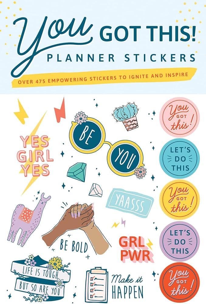 You Got This Planner Stickers: Set of 475+ Motivational Stickers Variety Pack to Ignite and Inspi... | Amazon (US)