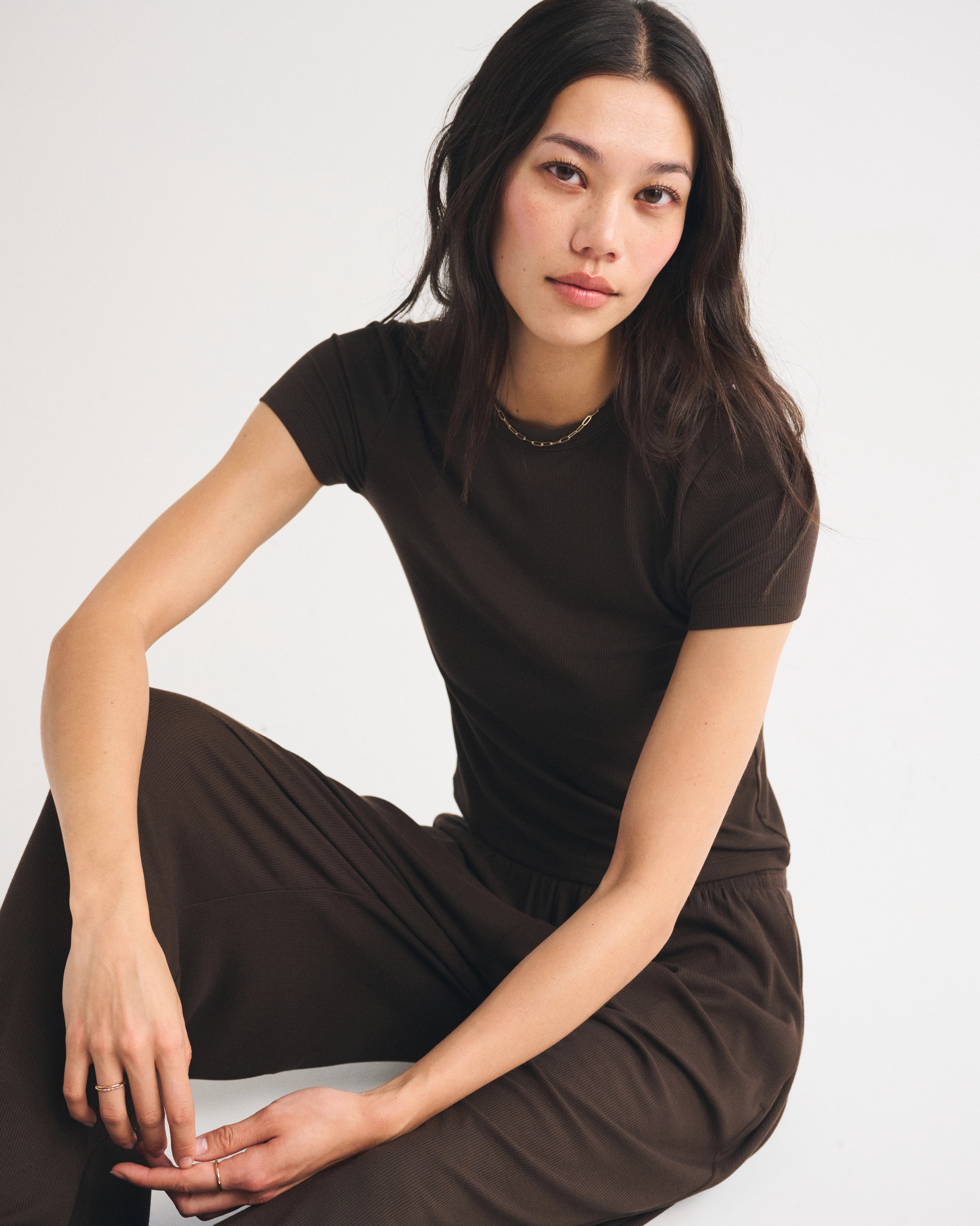 Lounge Rib Baby Tee | Abercrombie & Fitch (US)