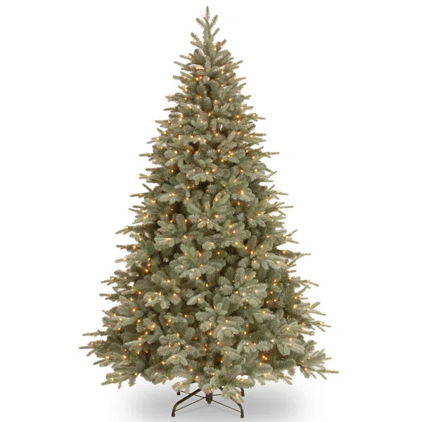 ooper 7.5' H Green Realistic Artificial Spruce Christmas Tree with 750 Clear/White Lights | Wayfair Professional