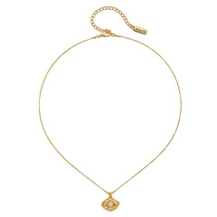 Rococo Pearl Evil Eye Talisman Necklace | Sequin