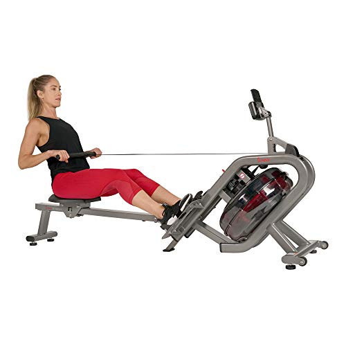 Sunny Health & Fitness Phantom Hydro Water Rowing Machine - SF-RW5910, Silver | Amazon (US)