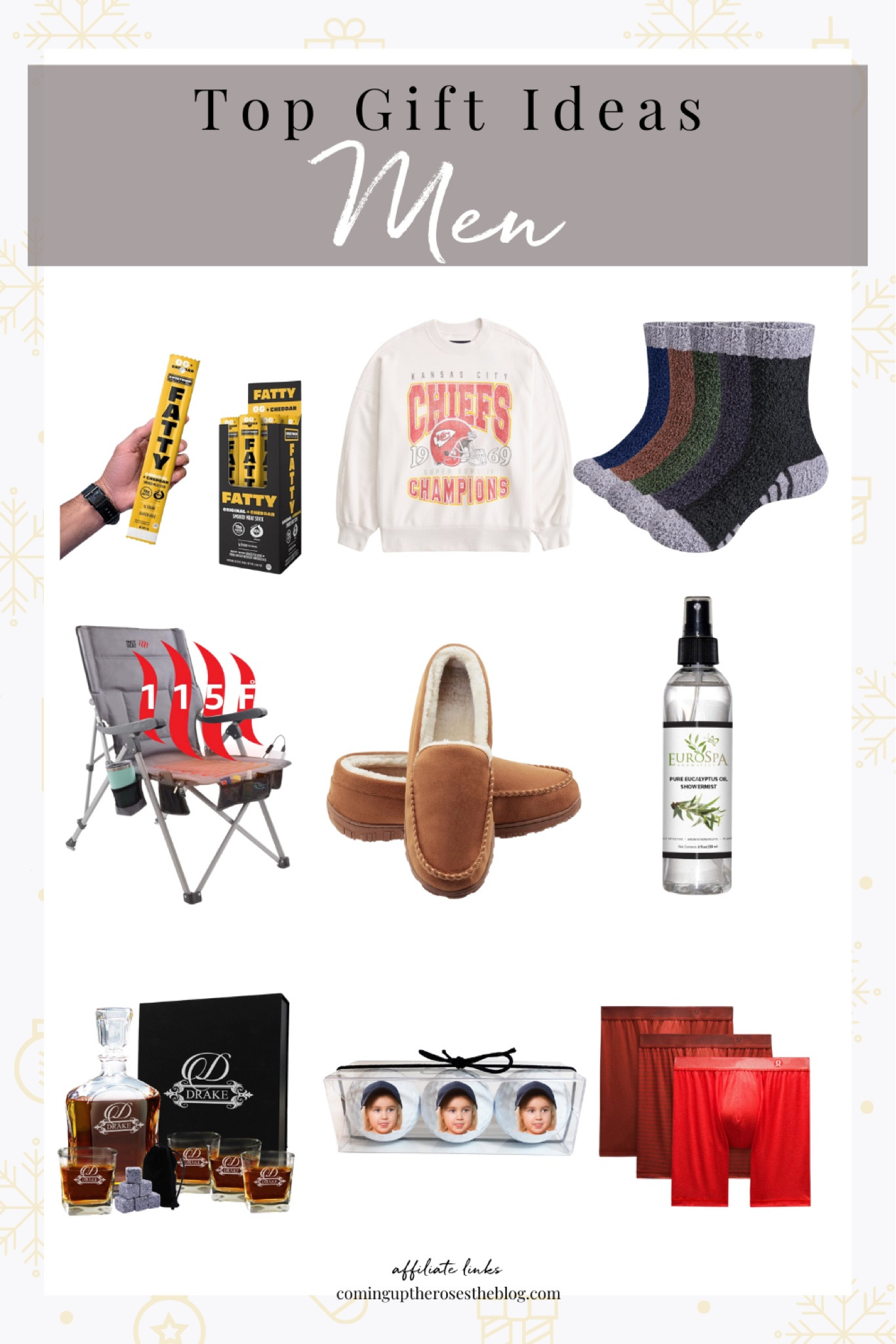 Top gift ideas for men! 

Gift guide for him // gifts for husband // gift idea for brother // gift guide for dad // gifts for father in law // gift guide for grandpa 

#LTKGiftGuide #LTKMens #LTKHoliday