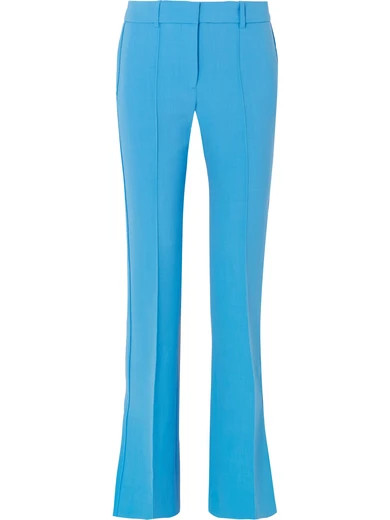 Victoria, Victoria Beckham - Cady Flared Pants - Blue | NET-A-PORTER (US)