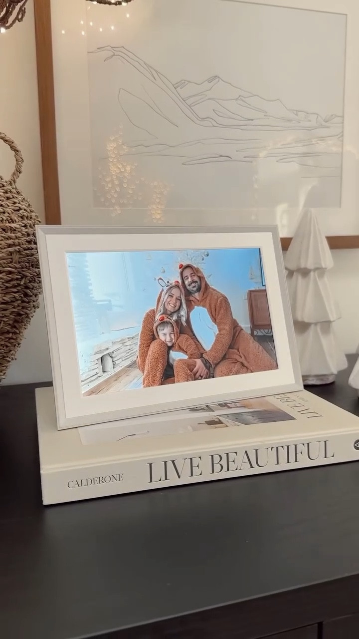 We’ve had our Aura digital frame for six years now, and I can honestly say it’s one of my favorite things in our home. Photos are my most cherished possessions, and this frame lets us relive all of those precious memories every single day. I’ve gifted one to my mom, my grandmother, and my aunt — it’s the perfect meaningful gift that never gets old.

It’s super easy to use too — you can upload photos or videos right from the app (even straight to your loved ones’ frames so Grandma can get updated pictures of the grandkids in real time!). Truly one of the most thoughtful and sentimental gifts you can give this holiday season.

aura digital frame, best christmas gift ideas, sentimental gift ideas, thoughtful gifts for mom, thoughtful gifts for grandma, family christmas gifts, cozy home tech, amazon gift ideas, christmas gift guide, holiday tech gifts, digital picture frame, modern home decor, cozy home favorites, christmas gifts for parents, meaningful holiday gifts, modern cottage home, organic modern home, cozy family christmas, gift ideas for grandparents, timeless christmas gifts

#LTKGiftGuide #LTKHoliday #LTKSeasonal