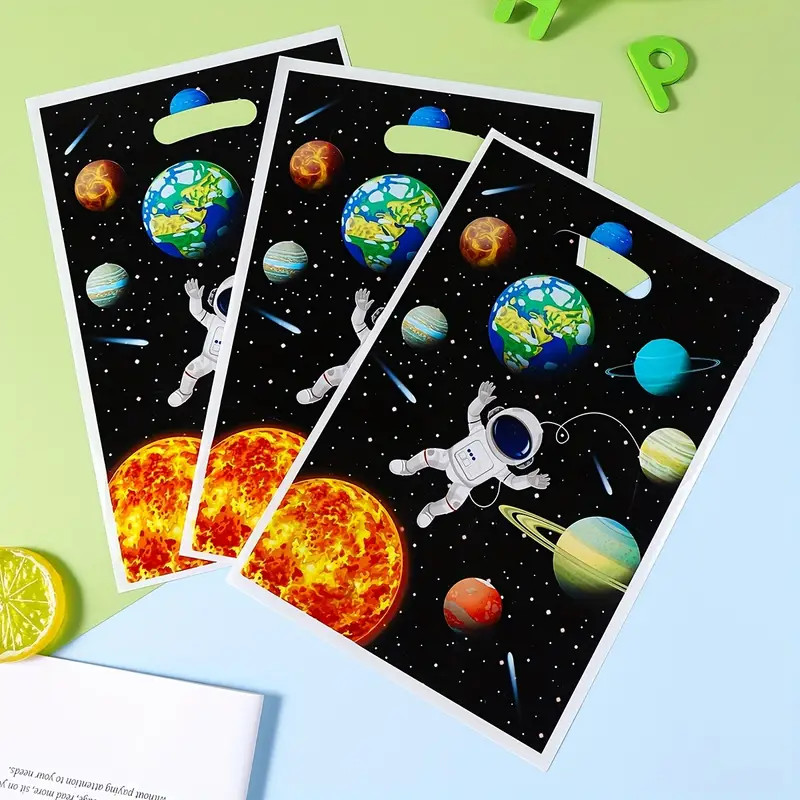 Space Astronaut Pattern Party Party Disposable Gift Bag - Temu | Temu Affiliate Program