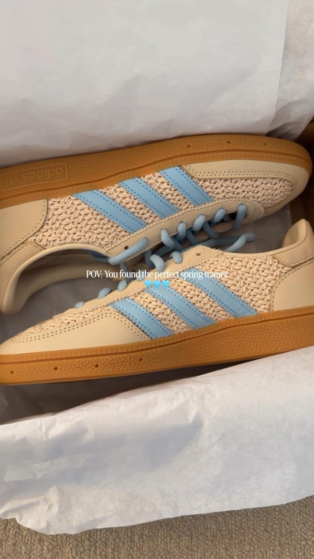 The cutest trainers for spring 🩵

#LTKunboxing #LTKshoes #LTKspring