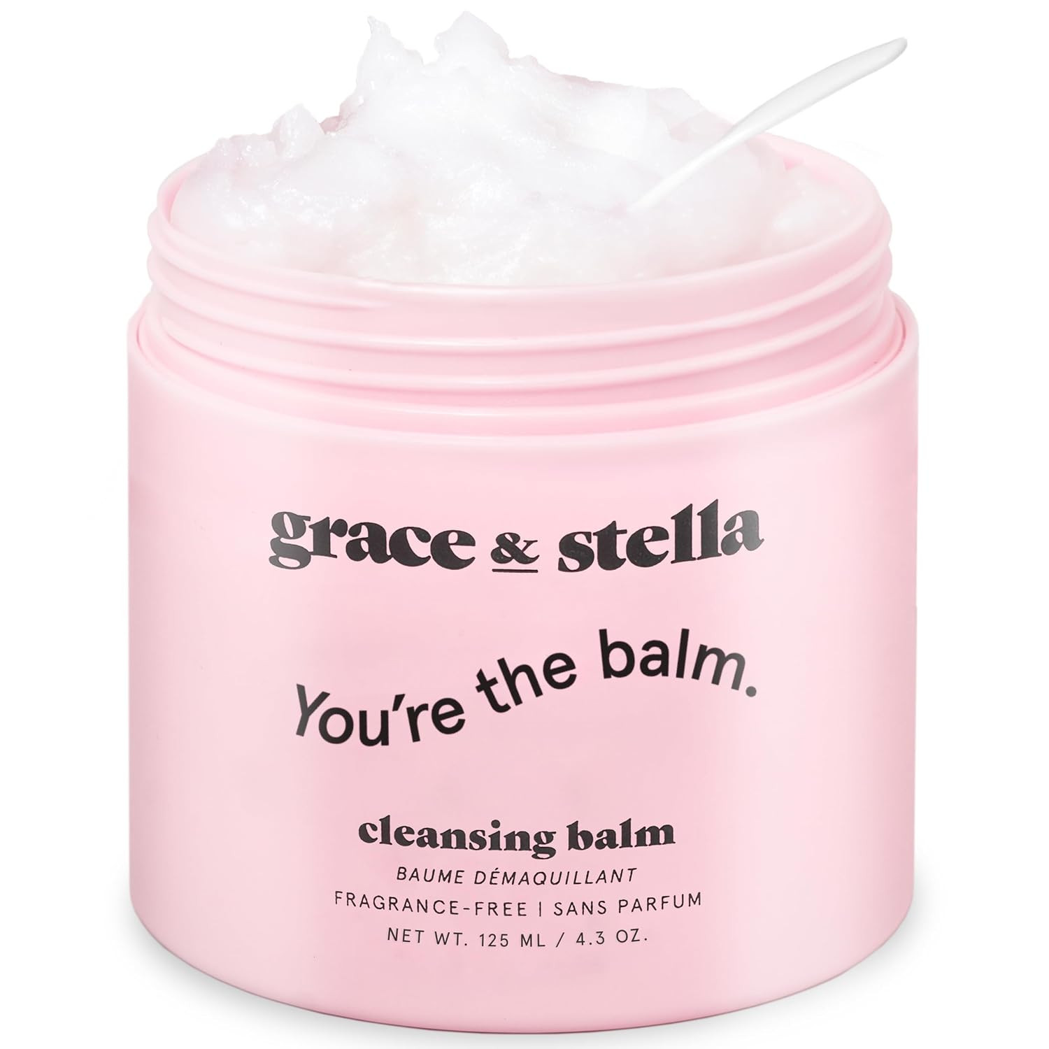 grace & stella Cleansing Balm (4.3 oz/125 ml) Makeup Cleansing Balm - Makeup Remover Balm for All Skin Types to Gently Meltaway Mascara, Eyeliner and Makeup - Fragrance Free, Vegan | Amazon (US)