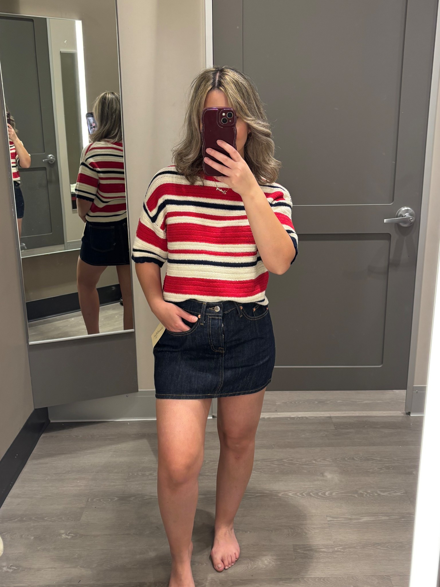 cute for Memorial Day/4th of July✨ wearing M top & size 2 in skirt. 

#targetstyle #targetoutfits #targetfinds #targetsale #targetnewarrivals #memorialdayoutfits #denimskirt #4thofjulyoutifts #4thofjuly #styletip #styleideas #momstyle #outfitlooks #style #casualstyle #tryon #tryonhaul #targettryon #targetanewday #memorialdaysale

#LTKFindsUnder50 #LTKStyleTip #LTKSaleAlert