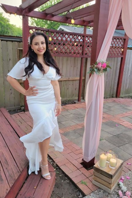 This white wedding dress under $100 is so so pretty!

#LTKunder100 #LTKwedding