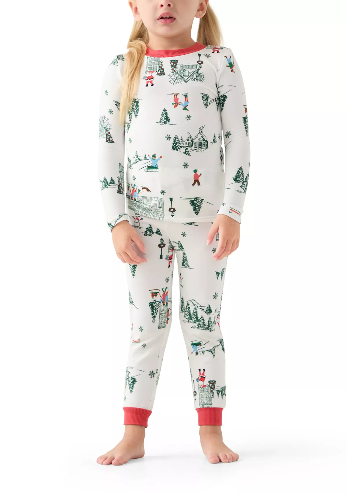 Unisex Toddler Winter Village Pajama Set | Belk