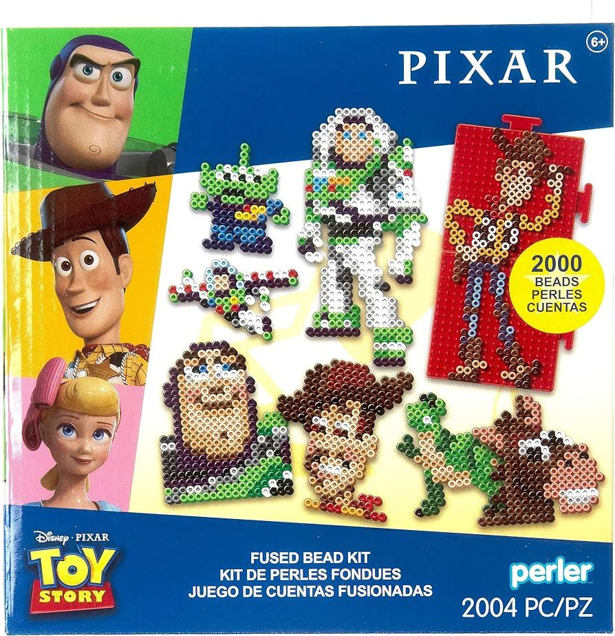 Perler Disney Pixar's Toy Story Fused Bead Craft Activity Kit, Includes 9 Patterns, Finished Proj... | Amazon (US)