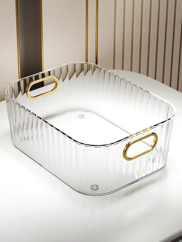 1 pieza Organizador de escritorio transparente de plástico escritorio almacenamiento simple para... | SHEIN