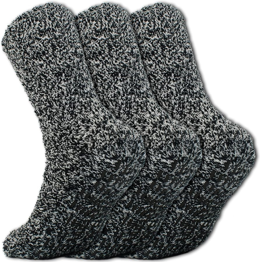 Daventry Thick Fuzzy Grippy Socks for Women and Men | Slipper Socks for Women | No Slip Non Skid ... | Amazon (US)
