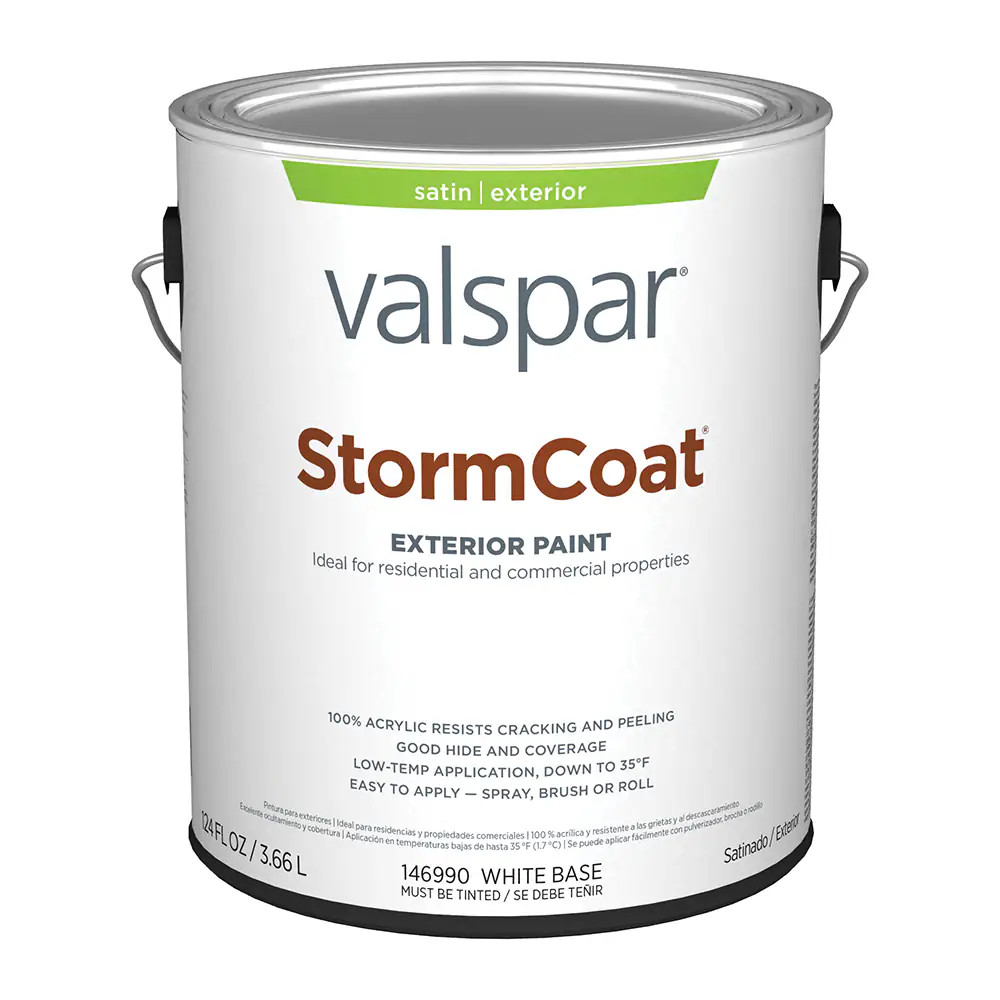 Valspar Storm Coat Satin Pastel Tintable Latex Exterior Paint (1-Gallon) in the Exterior Paint de... | Lowe's