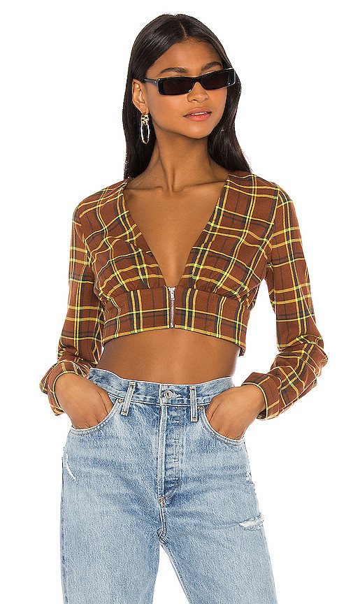 h:ours Daydream Top in Brown. - size XL (also in L,M,XS) | Revolve Clothing (Global)