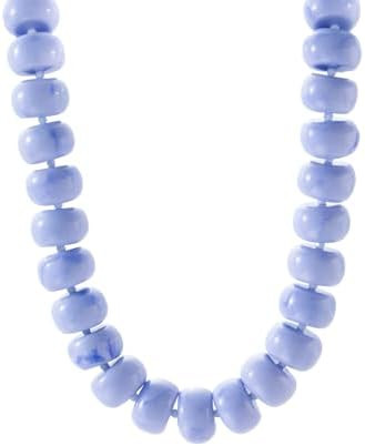 Miniature Glass Bead & Oversized Multi-Color Resin Bead Statement Necklace - 17"+3" Extender Chai... | Amazon (US)