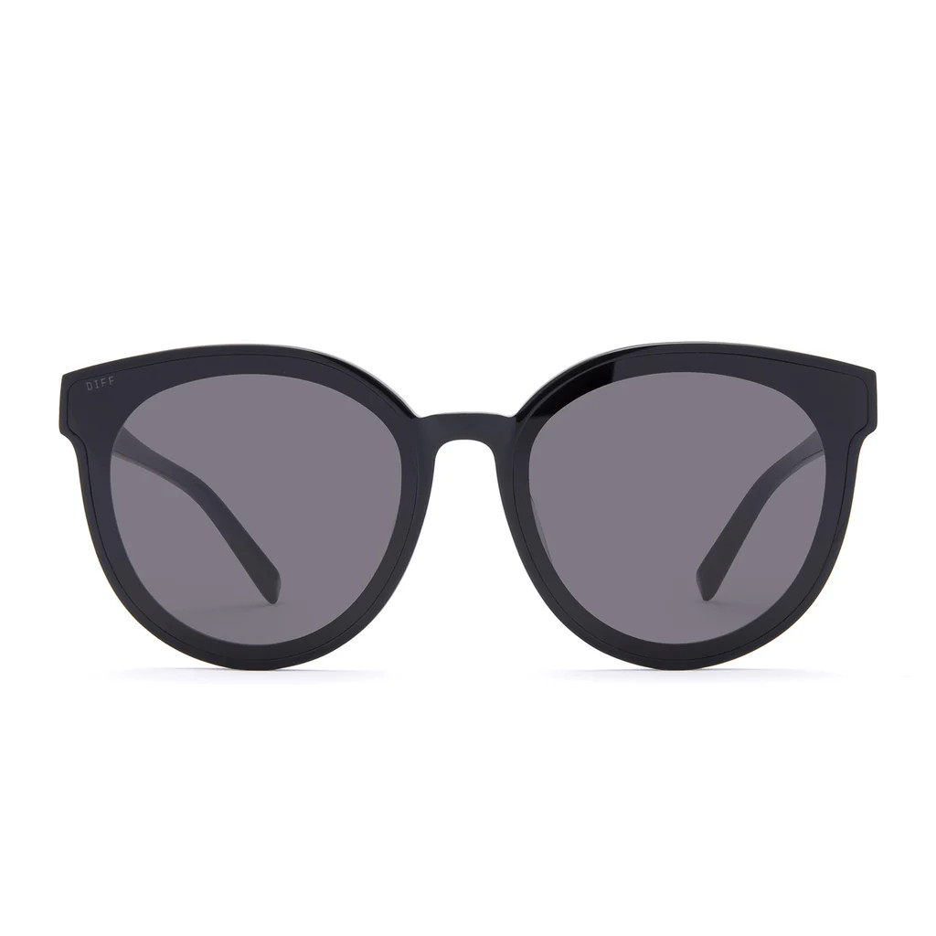 GEMMA - BLACK + GREY SUNGLASSES | DIFF Eyewear