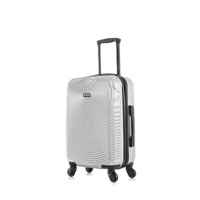 DUKAP Inception Lightweight Hardside Carry On Spinner Suitcase - Silver | Target