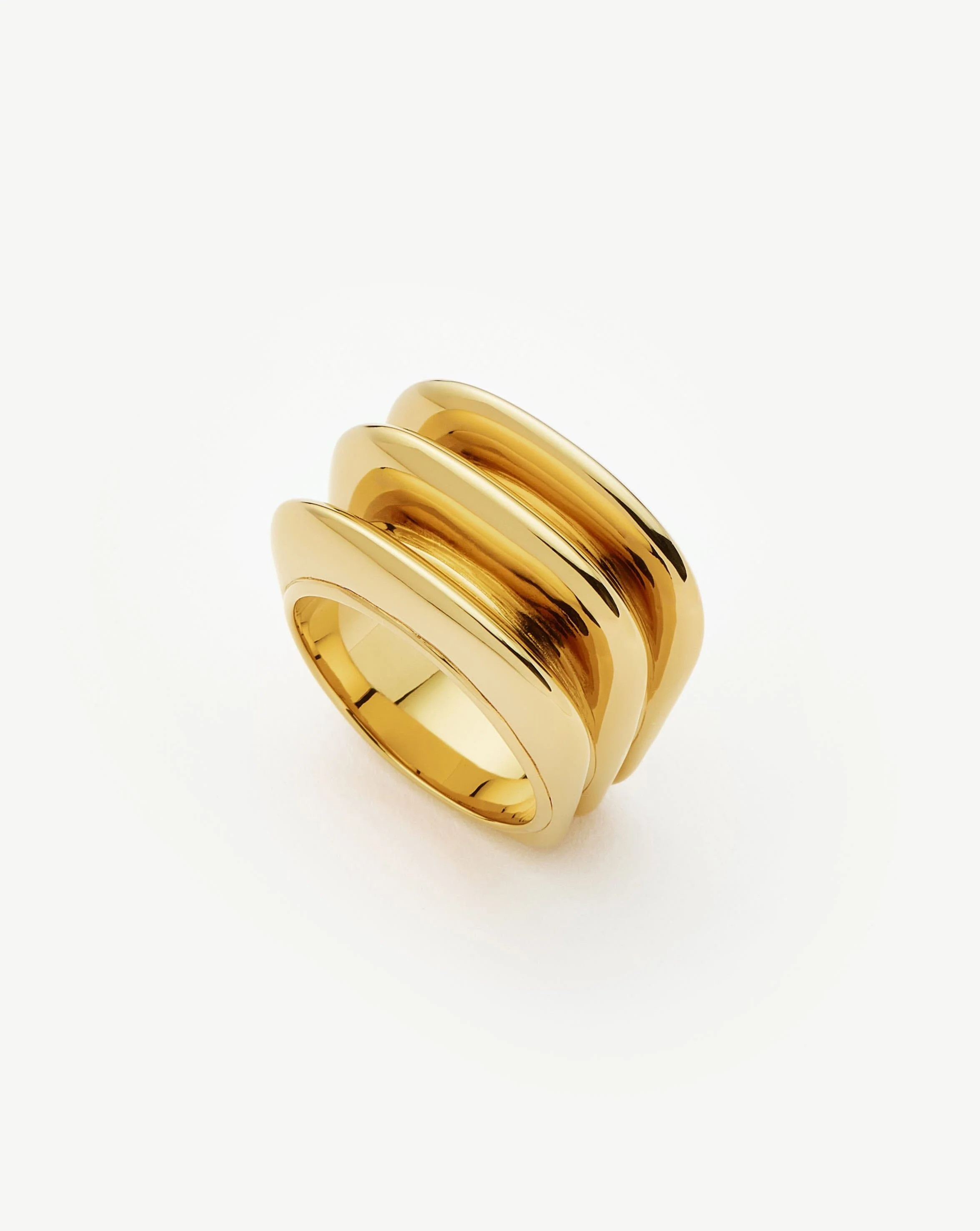 Hera Dome Triple Ridge Ring | Missoma US