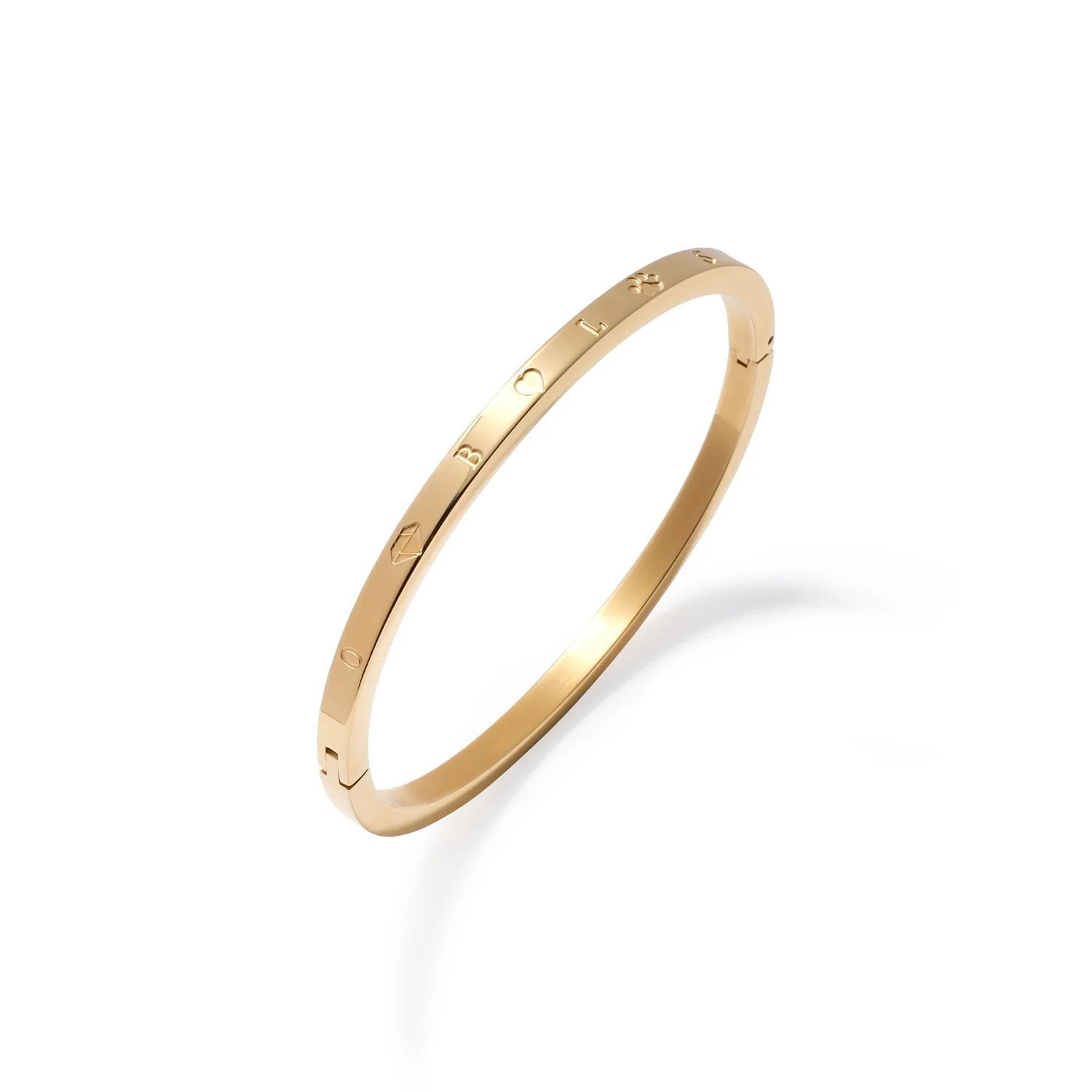 Custom Stamped Bangle (Gold) | Abbott Lyon