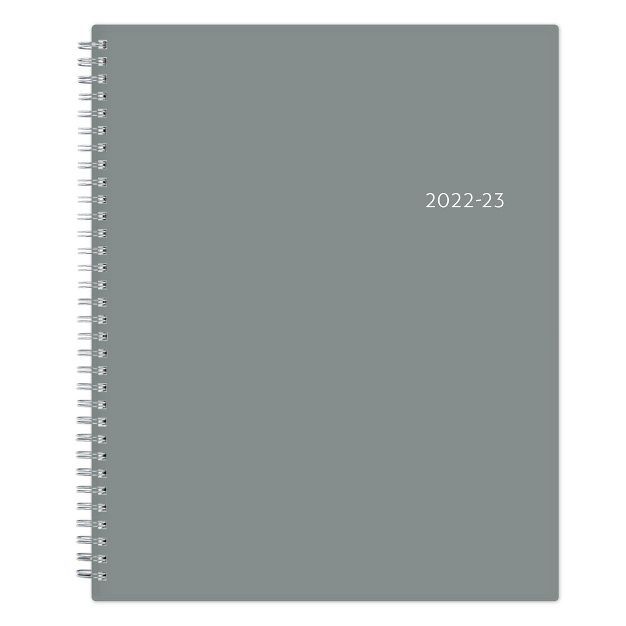 2022-23 Academic Planner Weekly/Monthly 8.5&#34;x11&#34; Solid Slate - Blue Sky | Target