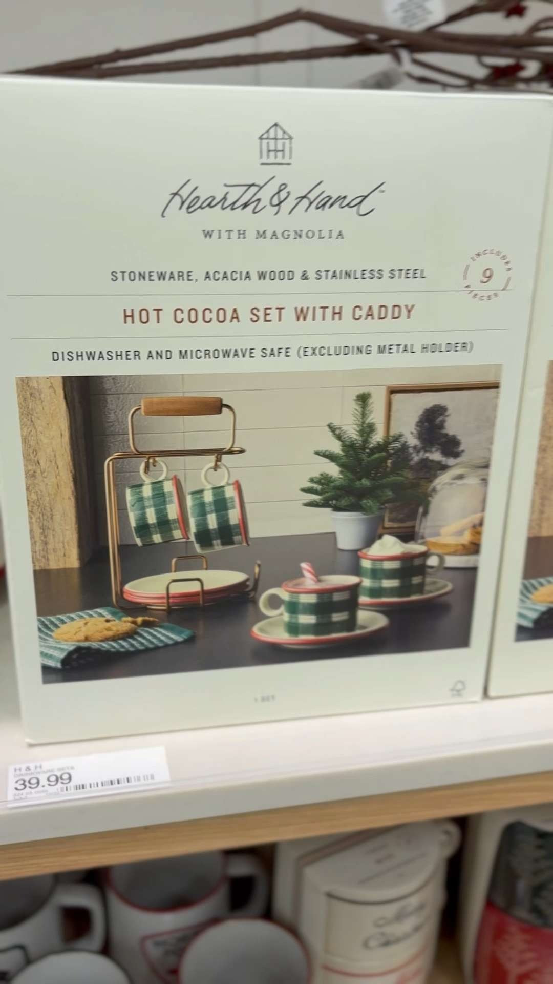 The cutest  Hot Cocoa Set with Caddy from Target!
Perfect for creating a cozy Christmas cocoa bar, holiday hosting, and festive kitchen décor. Includes stoneware mugs, lids, saucers + a metal caddy. Such an aesthetic, budget-friendly gifting idea for the holidays! #TargetFinds #HearthAndHand #HotCocoaStation #ChristmasCoffeeBar #HolidayKitchenDecor #CozyChristmasHome #TargetHoliday #HotCocoaSet #ChristmasTablescape #HolidayHosting #ChristmasDecorIdeas #TargetChristmas 

 #LTKGiftGuide #LTKHoliday #LTKSeasonal