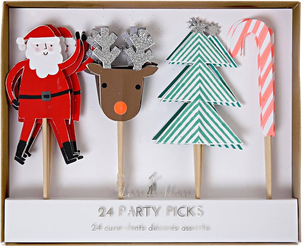 Meri Meri 45-2337 Christmas icons Party Picks Novelty | Amazon (US)