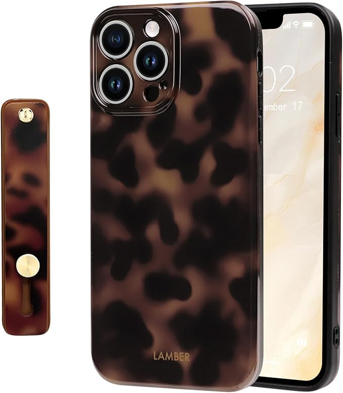 NITITOP Compatible with iPhone 15 Pro Max Case with Wrist Strap Cute Stylish Leopard Aesthetic To... | Amazon (US)