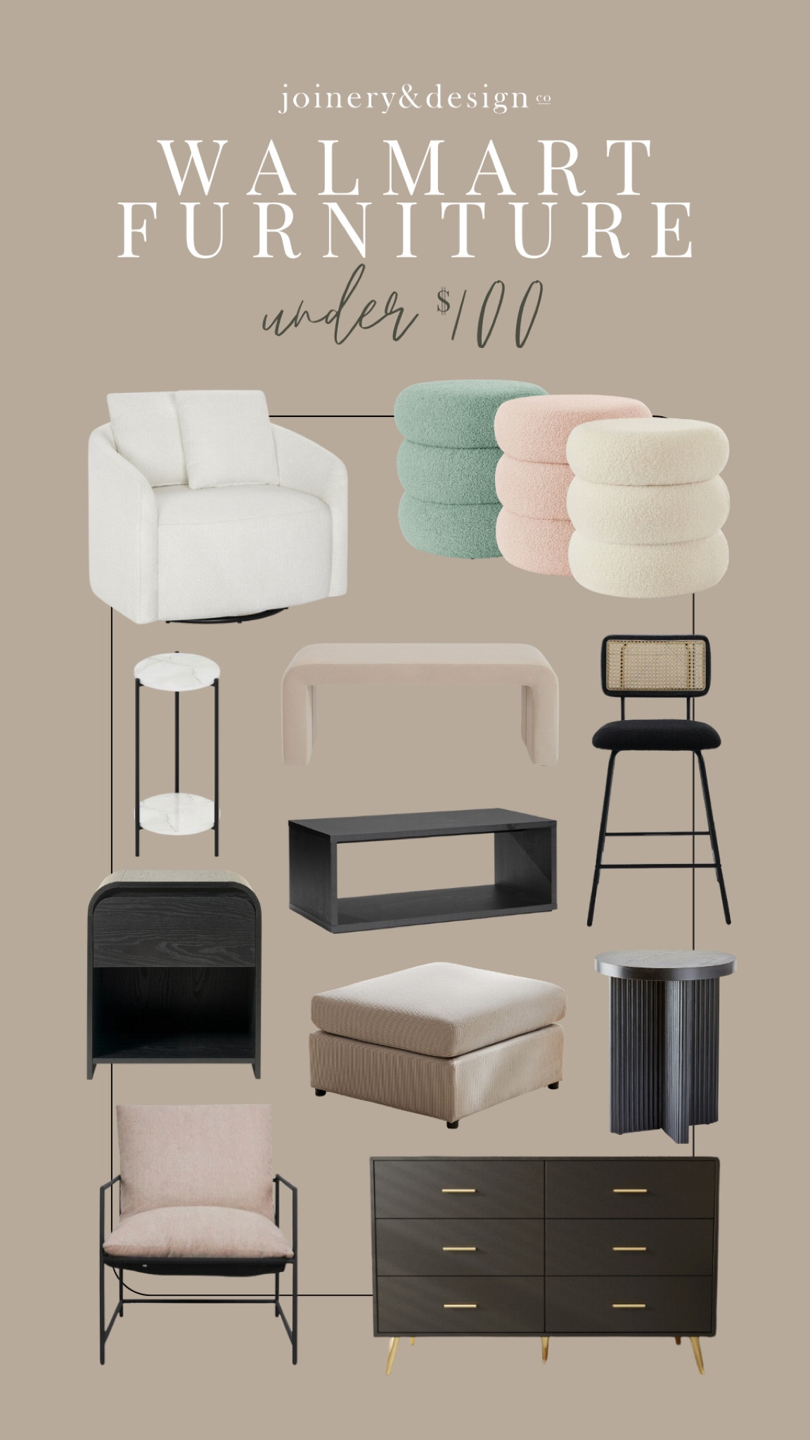 Walmart has so many affordable furniture options right now—everything here is under $100!

#chair #swivel #ottoman #table #viral 

#LTKFindsUnder100 #LTKHome #LTKSaleAlert