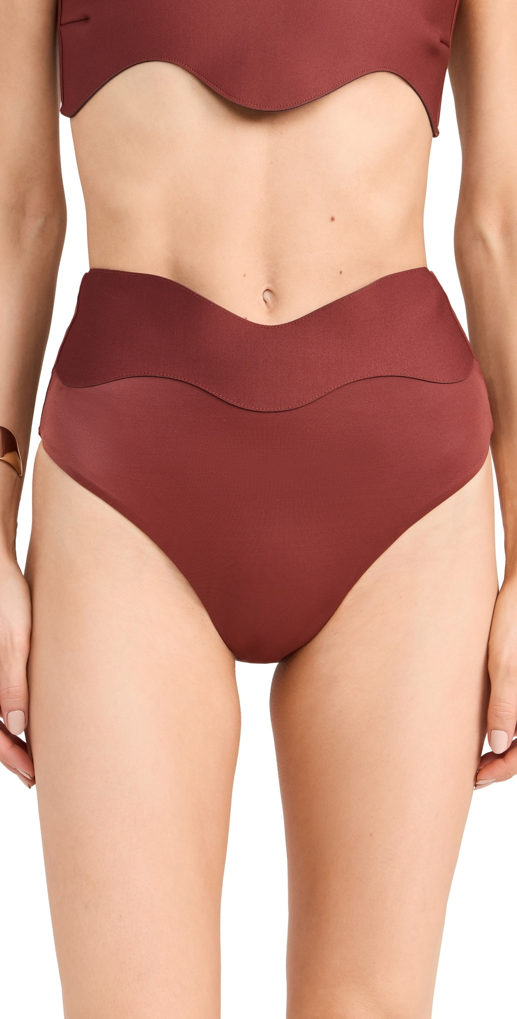 Bahia Maria Wave Bikini Bottoms Terracotta L | Shopbop
