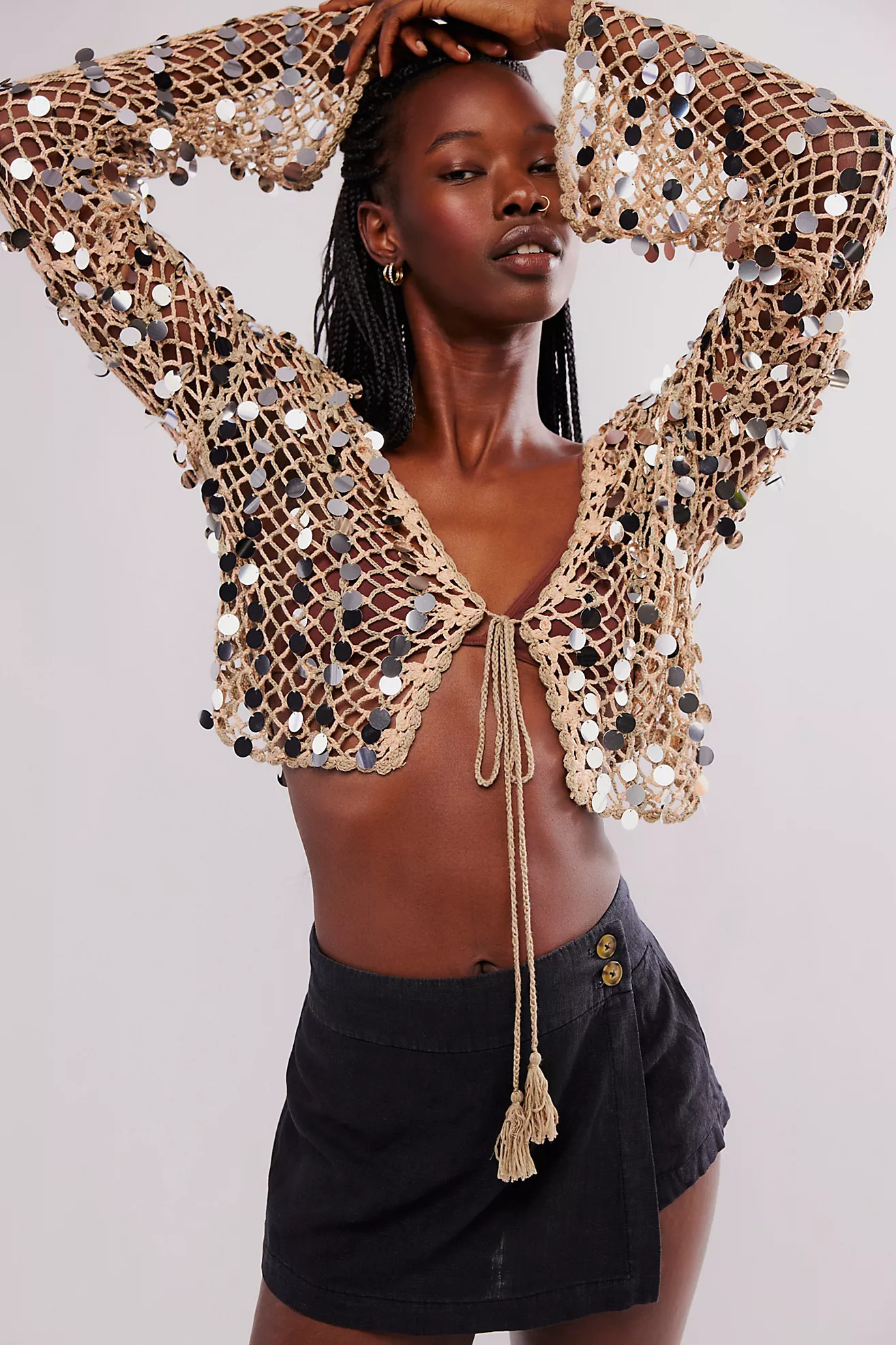 Bali Shimmer Dune Cardi | Free People (Global - UK&FR Excluded)