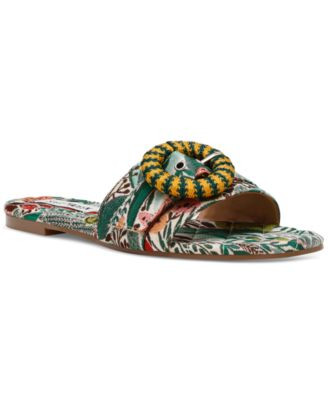 Women's Merla Raffia Buckle Slide Sandals | Macy's