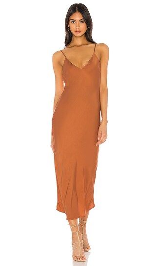 Cali Dreaming Vaea Slip Dress in Copper from Revolve.com | Revolve Clothing (Global)